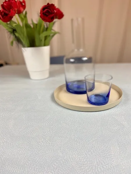 Vaxduk blåmönstrad