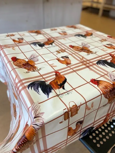 Tupp och hönor vaxduk