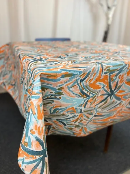 Textilvaxduk akvarell fantasi