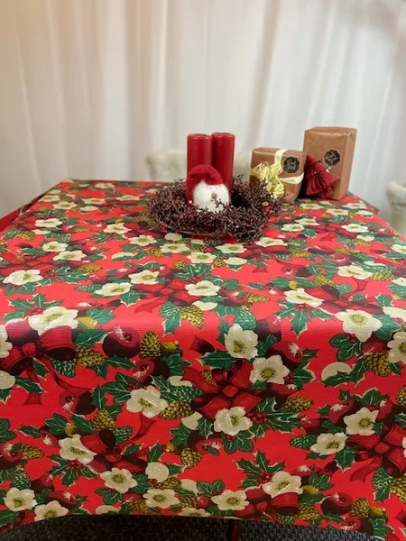 Julblomma röd botten